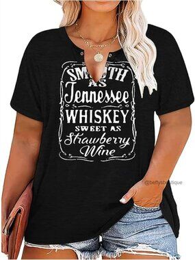 Women's Western Cowgirl Graphic T-Shirt Hollow Out V-Neck